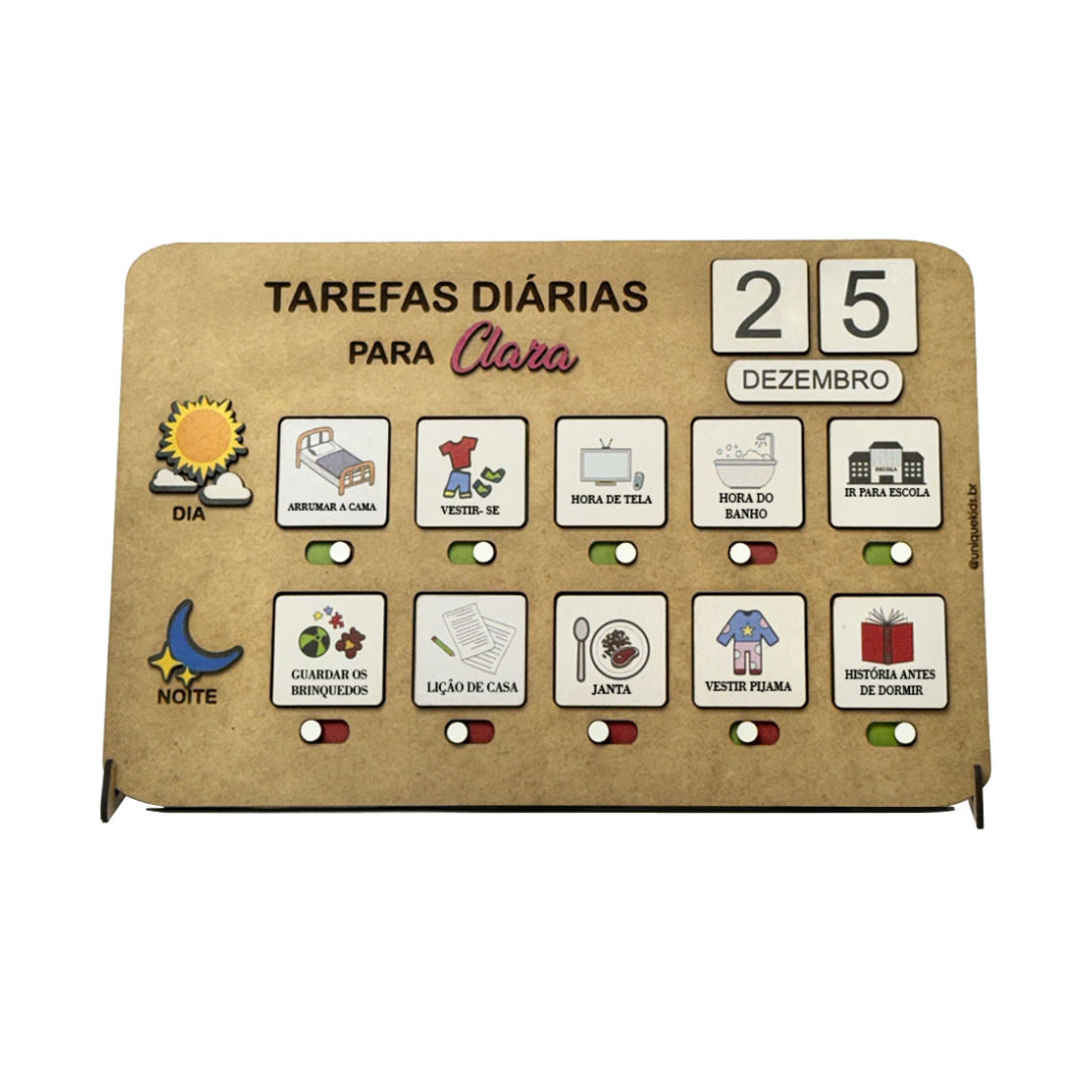 Tarefas Diárias Com Nome